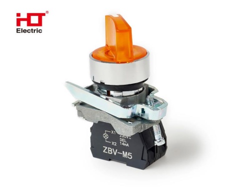 Переключатель XB4-BК3565 на 3 положения желтый с подсветкой с фиксацией 1NO+1NC, 24V AC/DC, IP65 HLT | код 085-14-242 | HLT Переключатель XB4-BК3565 на 3 положения желтый с подсветкой с фиксацией 1NO+1NC, 24V AC/DC, IP65 HLT | код 085-14-242 | HLT