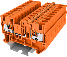 TP4-MT-OG Клемма TP с ножевым размыкателем, Push-in, сеч.4мм2, оранж., шт | код TP4-MT-OG | SUPU