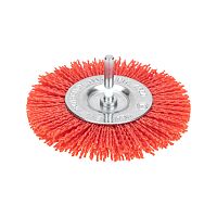 Щетка дисковая для дрели, нейлоновая проволока с абразивным покрытием, 100мм KRANZ | код KR-91-1233 | KRANZ