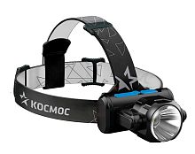 Фонарь светодиодный налобный 3Вт XPE 5Вт COB 1200Mah LI-On зар. Micro USB Космос | код KOCH5WLi-On | КОСМОС