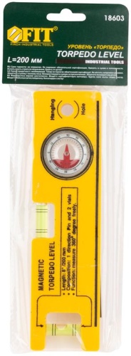 Уровень ''Мини'' пластиковый с угломером 200 мм | код 18603 | FIT фото 3