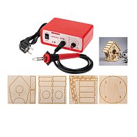 Набор для выжигания REXANT, Кормушка для птиц , Выжигатель + 3D модель, 150х150 мм, пакет | код 12-0934-2 | REXANT