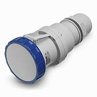 Разъем пром. силовой CEE кабельный, гнездо, 63A, 2P+E 6h, 200_250VAC 50/60Hz, IP66/IP67/IP69, серия OPTIMA | код 318.6343 | Scame