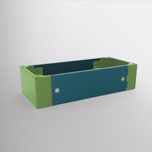 Передние панели цоколя для щита EC 1200x100мм, 2шт с монт. компл RAL5020 | код ECZP1200 | ETA