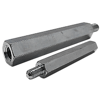 Стойка металлическая резьбовая h=20mm, d=8mm, с резьбой M5 | код MMF0205D08 | MOREK