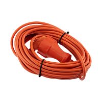 Удлинитель-шнур PROconnect ПВС 3х0.75, 10 м, с/з, 6 А, 1300 Вт, IP44, оранжевый (Сделано в России) | код 11-7108 | PROCONNECT