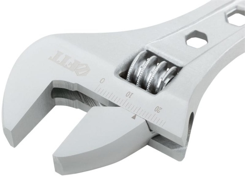 Ключ разводной Классик, шкала, увеличенный захват, прорезиненная ручка 200 мм, 28 мм | код 70152 | FIT фото 6