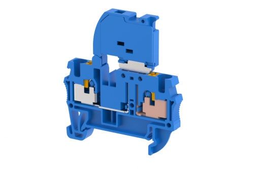 Клемма проходная PUSH-IN 4 мм2, под предохранитель, на 2 подключения, синяя PQF4-BLUE | код 3103260001 | Elmex Клемма проходная PUSH-IN 4 мм2, под предохранитель, на 2 подключения, синяя PQF4-BLUE | код 3103260001 | Elmex