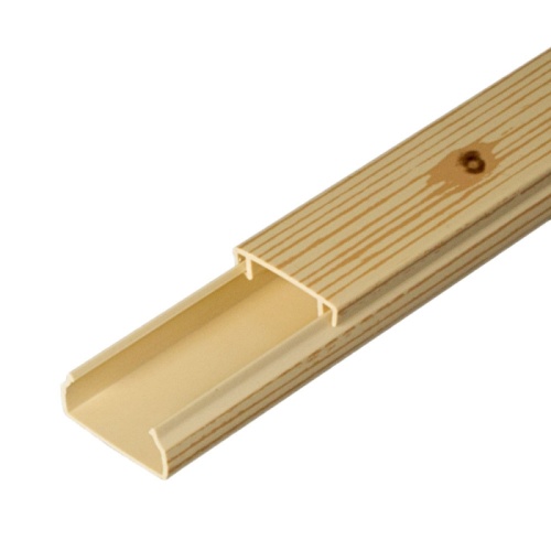 Кабель-канал сосна 2-й замок 20х10 мм (180м/уп) Промрукав | код PR.025436 | ПРОМРУКАВ