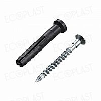 Дюбель-гвоздь полипр. потай. 6х40 (2000шт) - накл. ECOPLAST | код 153856 | Tech-KREP