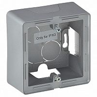 Valena Life Рамка для 2-ных розеток 1-ная, алюминий | код. 754211 | Legrand