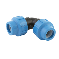 Отвод 40/90 град. для труб ПНД | код 9304 | Джилекс