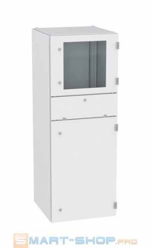 Шкаф компьютерный сталь 08пс 1600х600х600 IP55 RAL7035 ПРОВЕНТО | код MKM 160.60.60 | ПРОВЕНТО