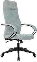 Кресло руководителя Бюрократ CH-610 Fabric серо-голубой Light-28 крестов. пластик | код 2025266 | БЮРОКРАТ