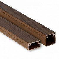 Кабельный канал Plast под тёмное дерево 25х16 (40 метров) | код. kk-25-16d | EKF