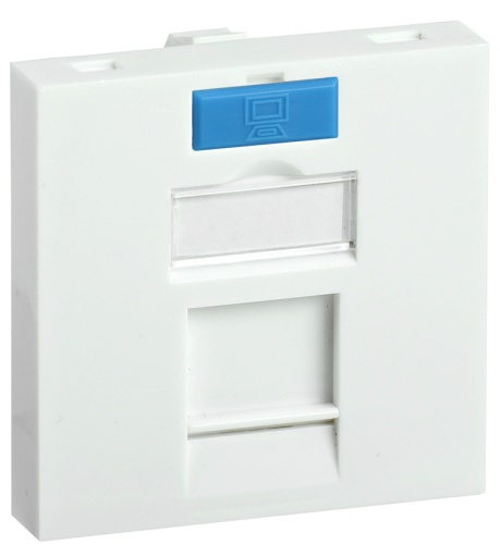 ITK Вставка 45х45мм для 1 модуля Keystone Jack с маркером | код CS6-12M | IEK ITK Вставка 45х45мм для 1 модуля Keystone Jack с маркером | код CS6-12M | IEK