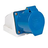 Розетка стационарная наружная 123 2Р+РЕ 32А 220В IP44 | код. ps-123-32-220 | EKF