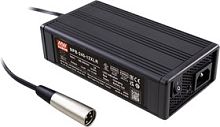 Источник питания AC-DC, зарядное устройство, 243.2Вт, вход 90…264В AC/127…370В DC, выход 28.8В/8A, рег. вых=21…30.4В, изоляция 3000В AC, в кожухе, 180х96х49мм, -30…+70С, тип АКБ свинцово-кислотный или литиевый, 4-контактный штекер XLR | код NPB-240-