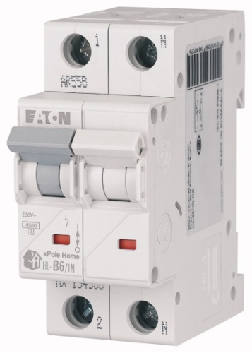 Модульный автоматический выключатель, 2-полюс, кривая отключения C, номинальный ток 40А, HL-C40/2 | код 194775 | EATON Модульный автоматический выключатель, 2-полюс, кривая отключения C, номинальный ток 40А, HL-C40/2 | код 194775 | EATON