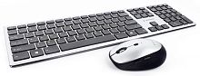 Комплект кл-ра+мышь беспров. Gembird KBS-8100, slim, BT 3.0, серебро, 109кл, 1600DPI | код KBS-8100 | Gembird