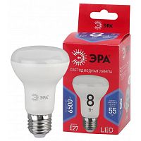 Лампа светодиодная R63-8W-865-E27 R (диод рефлектор 8Вт холодн. E27) | Код. Б0045336 | ЭРА
