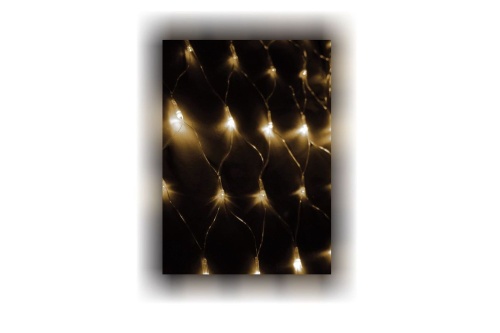 Гирлянда Сеть 240LED 1.8х1.7м с контроллером (разные режимы мигания) провод 3м IP20 тепл. бел. | код KOC_NET240LED_W | КОСМОС