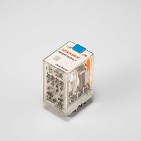 Реле, 4CO, 6VAC, 5A, тест-кнопка+LED | код RKE4CO506LT | Shenler