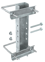 Крепление к опорам огражд. 40-62мм для 1-консоли IEK | код CLM50D-CO-062-1 | IEK