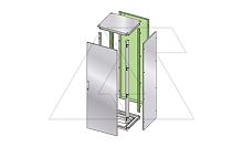 Задняя панель ENUX 1400x600мм (ШxГ) с 2 передними стойками, RAL7035, IP55 | код EURE-060140 | ETA