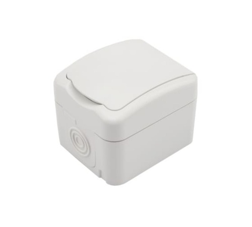 Розетка1-мОПMiniOGсзаземл.керамикаIP54бел. | код KR-78-0605 | Kranz