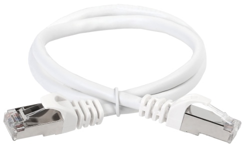 ITK Коммутационный шнур (патч-корд) кат.6 FTP PVC 15м белый | код PC08-C6F-15M | IEK