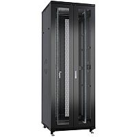 Cabeus ND-05C-47U80/120-BK Шкаф монтажный телекоммуникационный 19 напольный для распределительного и серверного оборудования 47U 800x1200x2277mm (ШхГхВ) передняя и задняя двойные перфорированные двери, ручки с замком, цвет черный (RAL 9004) | код 97