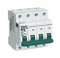 Выключатель автоматический без теплозащиты 4P 40А х-ка D 6кА ВА-103M | код 12569DEK | Dekraft