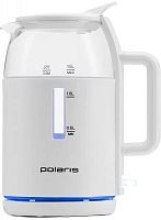 Чайник электрический Polaris PWK 1545CGL 1.5л. 2200Вт белый корпус: пластик/стекло | код 2025569 | POLARIS