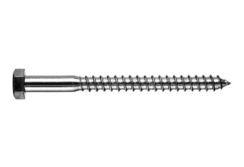 Сантехнический шуруп 12х100 DIN 571 глухарь цинк (100 шт/уп) Промрукав | код PR08.9778 | ПРОМРУКАВ