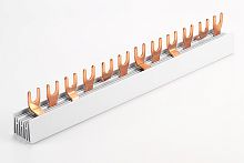 Шинка гребенчатая G-3L+N-1000/10C, тип вилка, (L1-N-L2-N-L3-N)-54Mod., 10mm?, 63A, 230/415V, 1000mm | код KG55410C | KASEEY