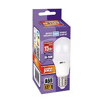 Лампа светодиодная LED 15Вт E27 белая матовая груша | Код. 5040151 | JazzWay