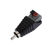 Разъем штекер RCA с быстрозажимной колодкой (блистер) REXANT | код 14-0413-2 | REXANT