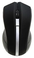 Мышь Оклик 615MW черный/серебристый оптическая (1200dpi) беспроводная USB для ноутбука (3but) | код 412860 | Oklick