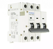 Автоматический выключатель HGD63-M 3PMDS0000C 00050 3 полюса, 50А, ток к.з. 6kA, хар-ка D (STANDARD) | код 13.04.000903 | HYUNDAI