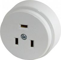 Розетка РШ 32А 250В 2Р+РЕ ОУ белая TDM | код SQ1812-0005 | TDM