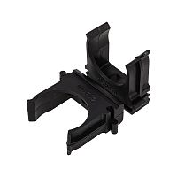 Крепеж-клипса для трубы 25 мм, черная (100 шт./уп.) REXANT | код 28-0125-3 | REXANT