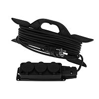 Удлинитель-шнур на рамке REXANT КГ 3х1.5, 10 м, 3 гнезда, морозостойкий, с/з, 16 А, 3500 Вт, IP44 (Сделано в России) | код 11-7080 | REXANT