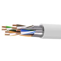 Кабель витая пара кат. 5E экранированный F/UTP, 4 пары, нг(А)-HF, для внешней/внутренней прокладки, серый, катушка 305 м | код RN5EFUK01UGY | DKC