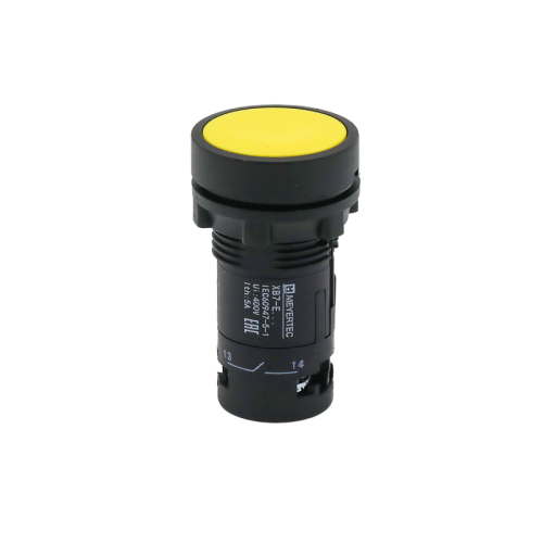 Кнопка плоская желтая, 1NO, IP54, пластик MTB7-EA51 | код 132688 | MEYERTEC Кнопка плоская желтая, 1NO, IP54, пластик MTB7-EA51 | код 132688 | MEYERTEC