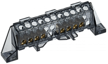 TEKFOR Шина N ноль в комб. изол. Стойка 6х9-4+4-Ч IEK | код TF-NN10-44-DP-K02 | IEK