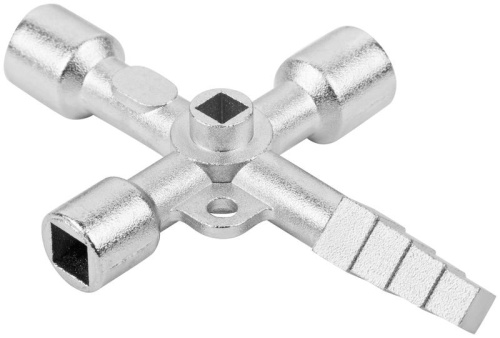 Ключ универсальный для электрошкафов 5в1 двусторон. CrV бита PH2/SL7 FIT 60107 фото 2