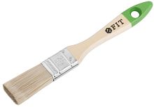 Кисть флейцевая "Микс" смешанная натуральная и искусственная щетина деревянная ручка 1дюйм (25мм) FIT 01193