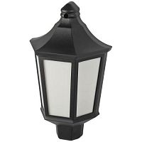 Светильник садово-парковый НБУ 06-60-003 Ника 60Вт черн. бел. основание матов. Эра Б0061158