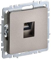 BRITE Розетка компьютерная RJ45 кат.5E РК10-БрШ шампань | код BR-K10-1-K37 | IEK